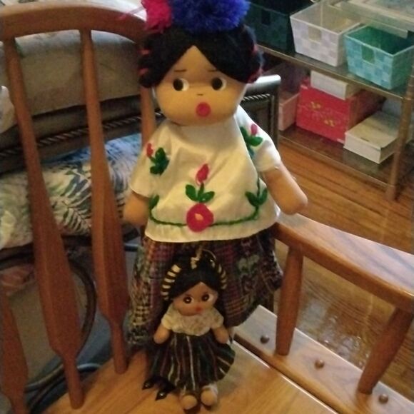 Mexican Handmade Folk Dolls  - Picture 1 of 6